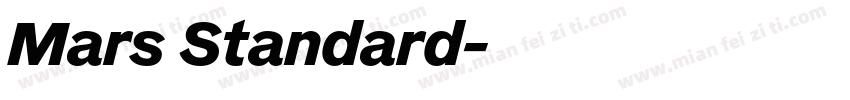 Mars Standard字体转换